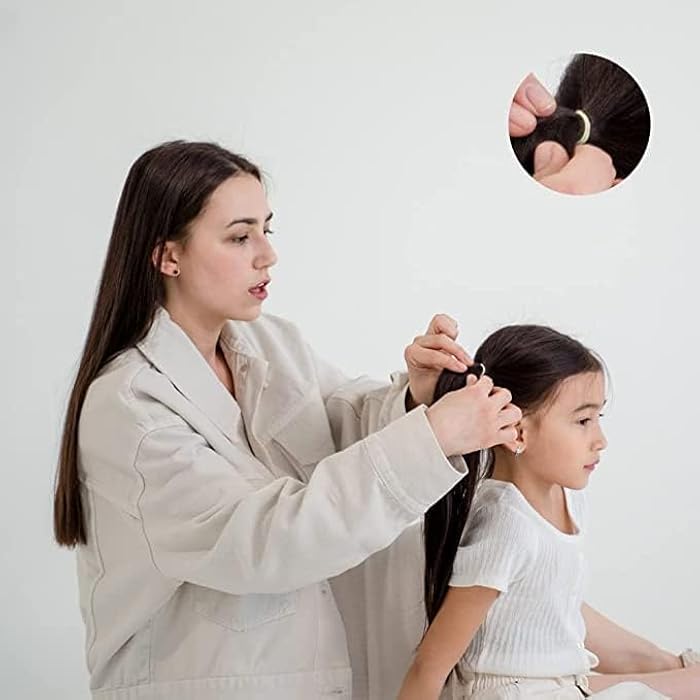 300 Pieces Colored Rubber Bands for Hair Ponytails - Image 4